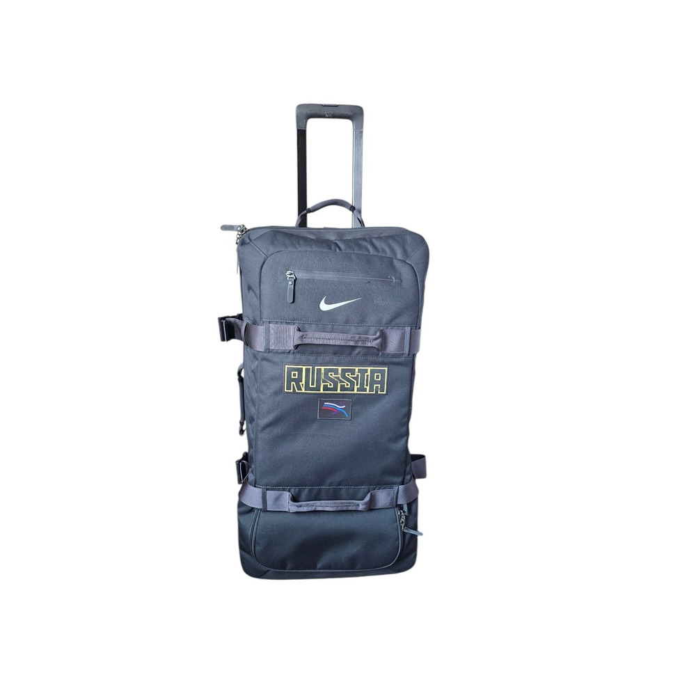 Nike‎ Departure Roller Bag Russia Team Black Rolling Suitcase Travel Luggage
